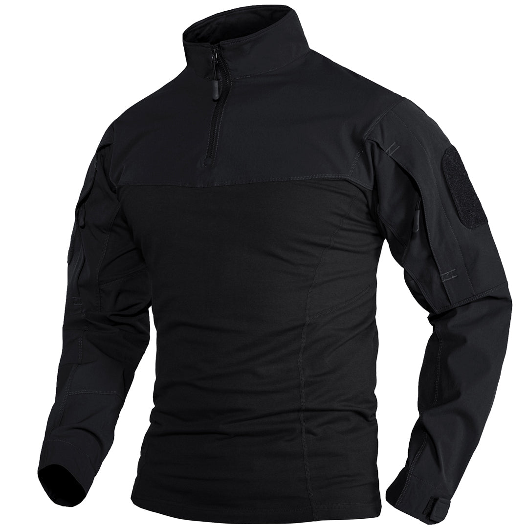 Ligthweight Quarter Zip Military T-Shirt
