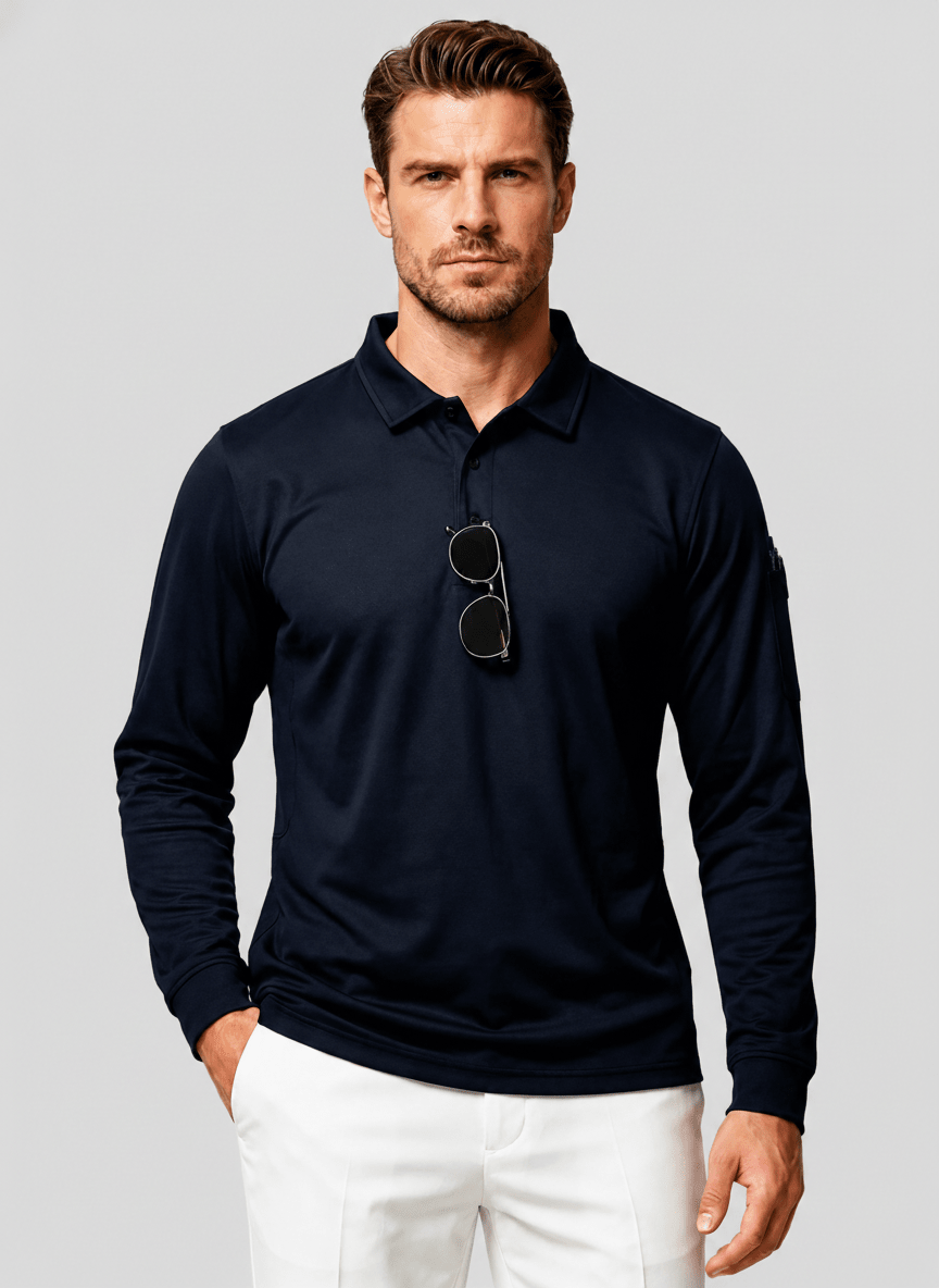 Long Sleeve Quick Dry Tactical Performance Polo Shirt