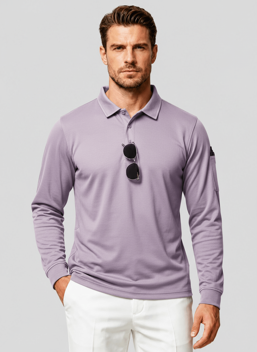 Long Sleeve Quick Dry Tactical Performance Polo Shirt