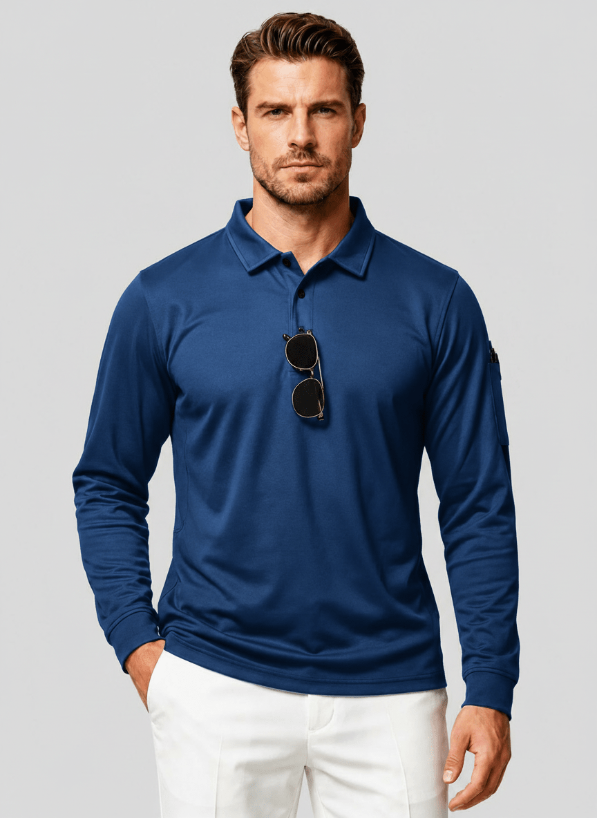 Long Sleeve Quick Dry Tactical Performance Polo Shirt
