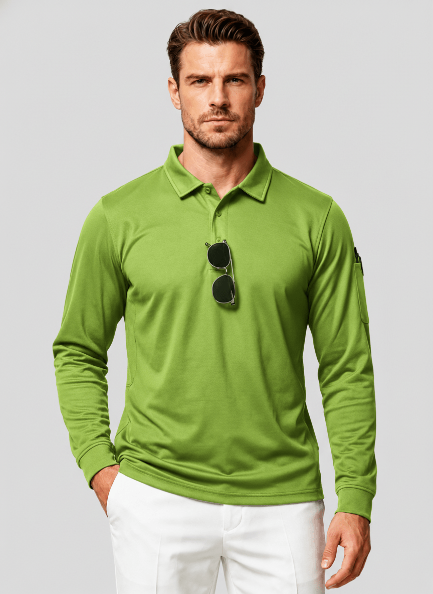 Long Sleeve Quick Dry Tactical Performance Polo Shirt