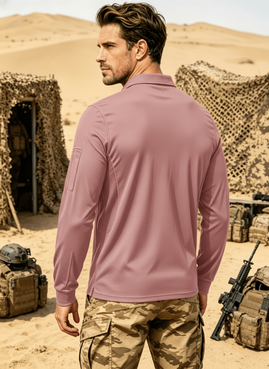 Long Sleeve Quick Dry Tactical Performance Polo Shirt