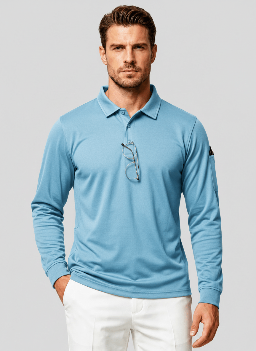 Long Sleeve Quick Dry Tactical Performance Polo Shirt