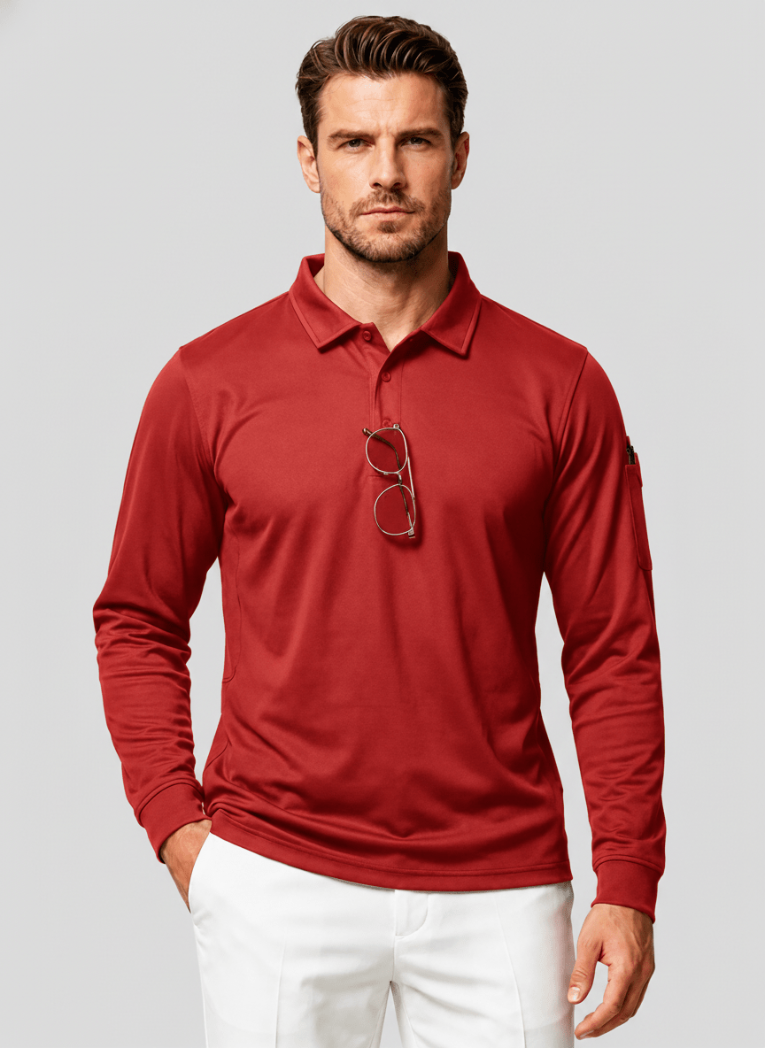 Long Sleeve Quick Dry Tactical Performance Polo Shirt