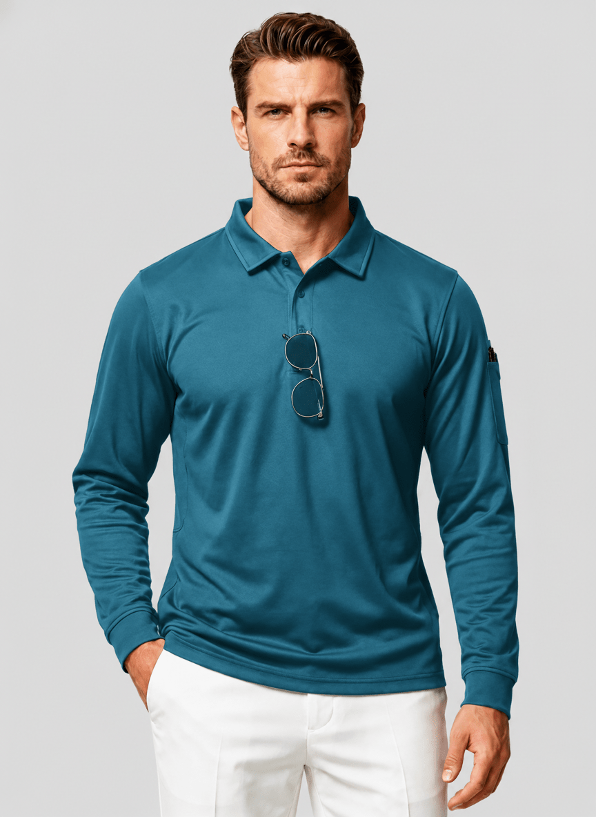 Long Sleeve Quick Dry Tactical Performance Polo Shirt