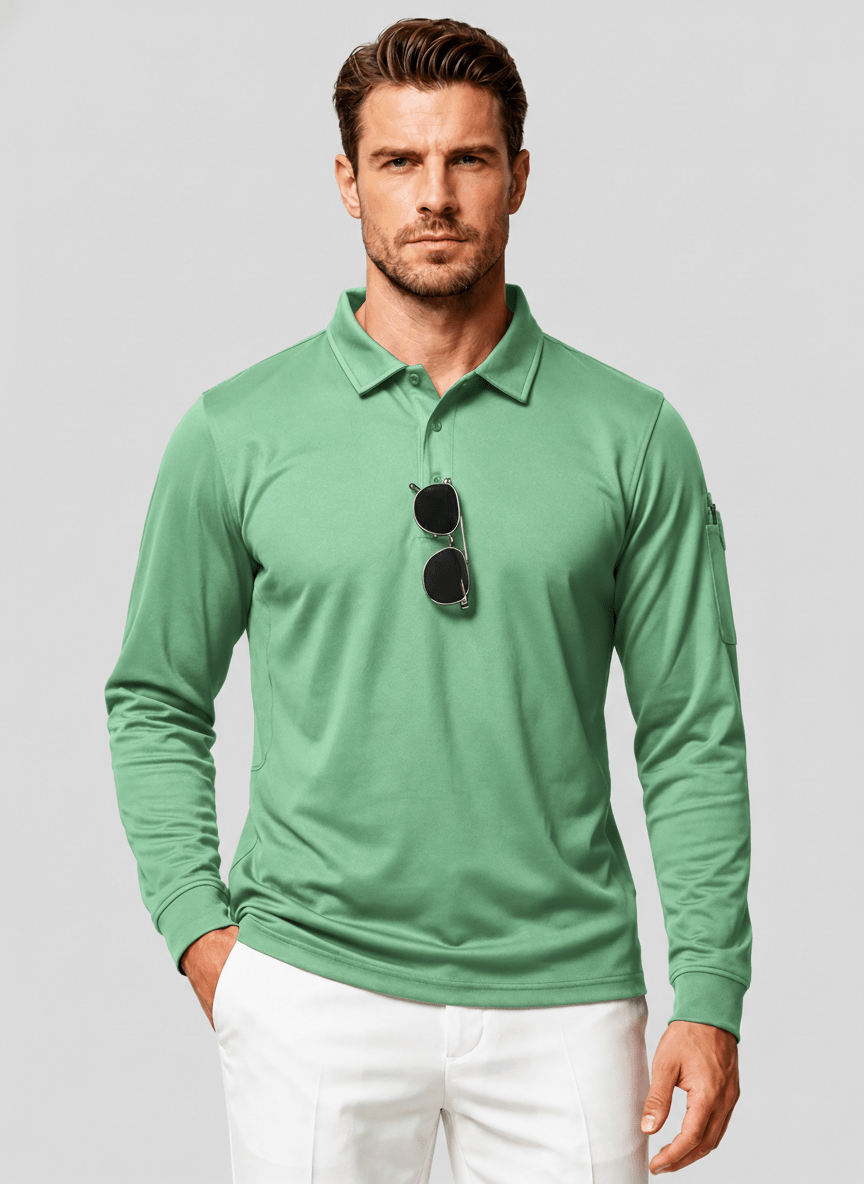Long Sleeve Quick Dry Tactical Performance Polo Shirt