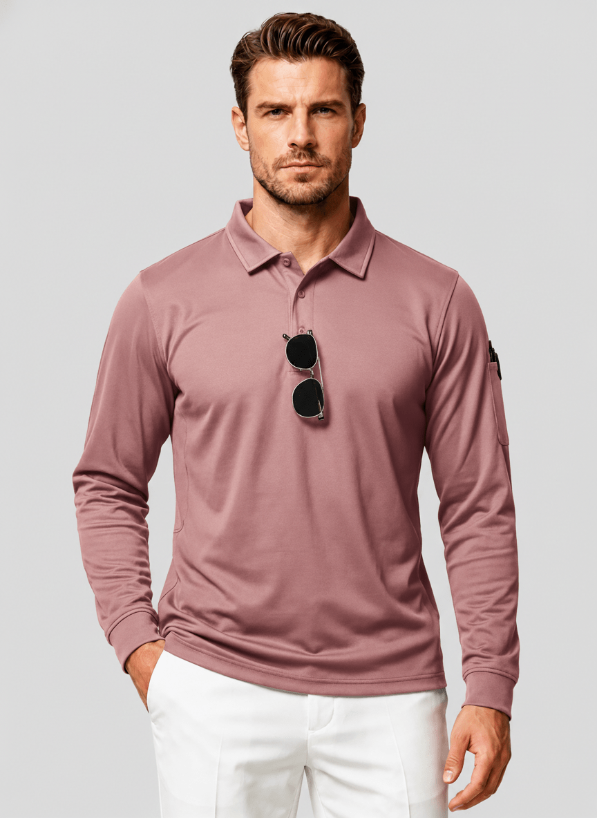 Long Sleeve Quick Dry Tactical Performance Polo Shirt
