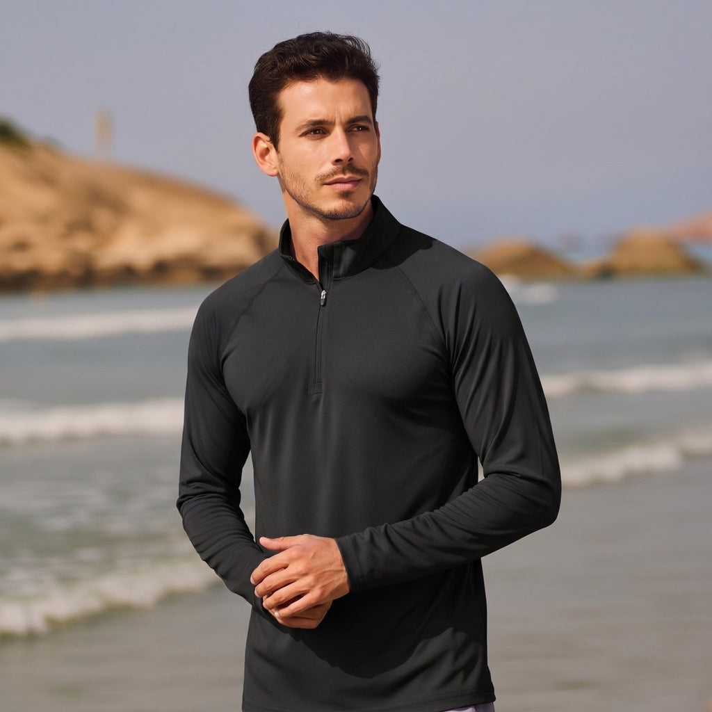 Men's Sun Protection Quick Dry Stand Collar UV Shirts
