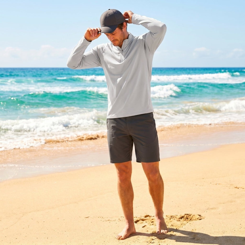 Men's Sun Protection Quick Dry Stand Collar UV Shirts