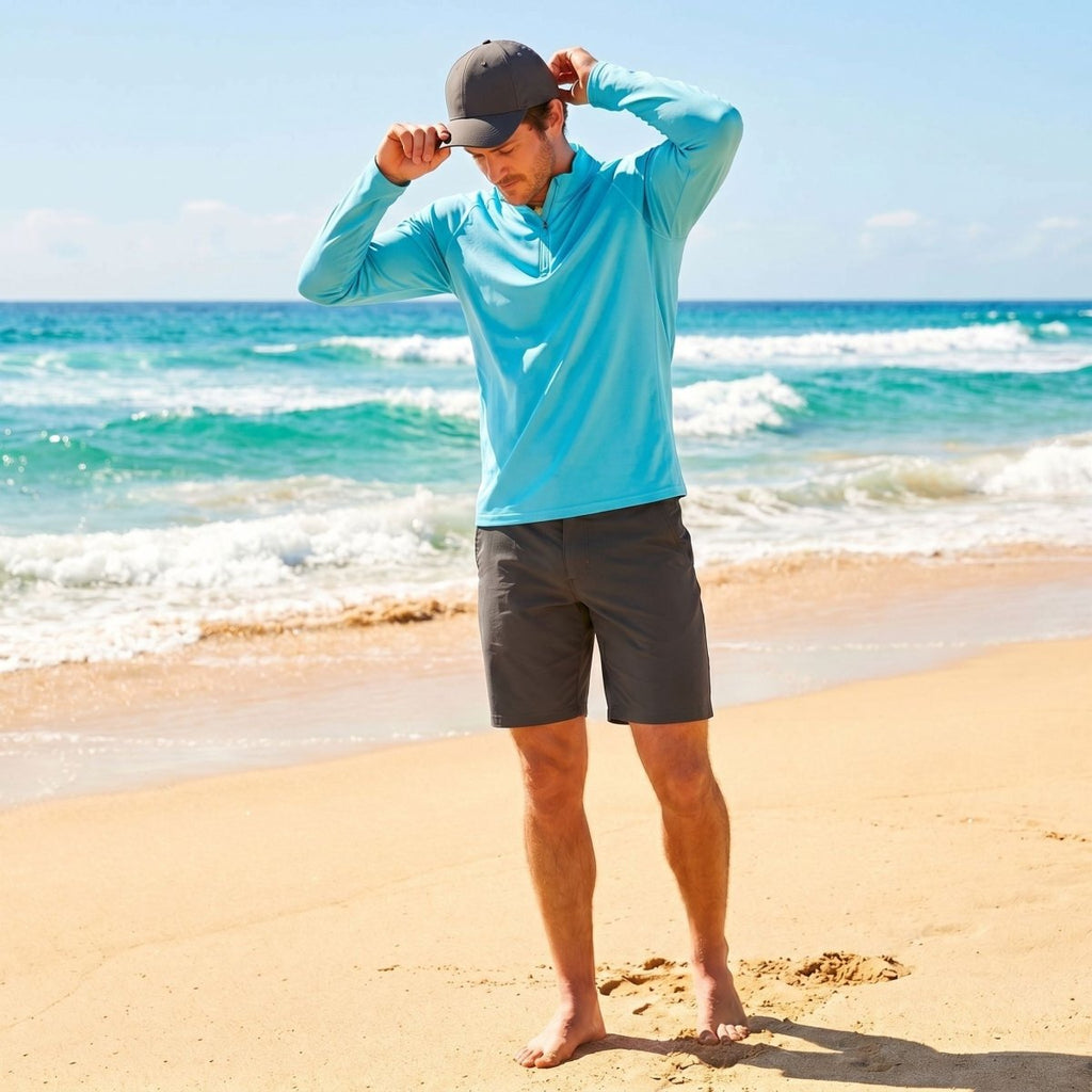 Men's Sun Protection Quick Dry Stand Collar UV Shirts