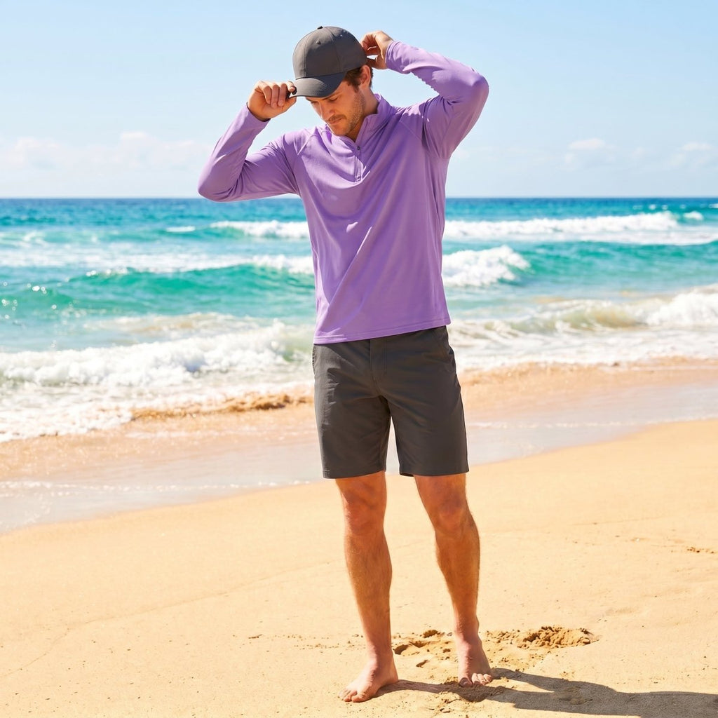 Men's Sun Protection Quick Dry Stand Collar UV Shirts