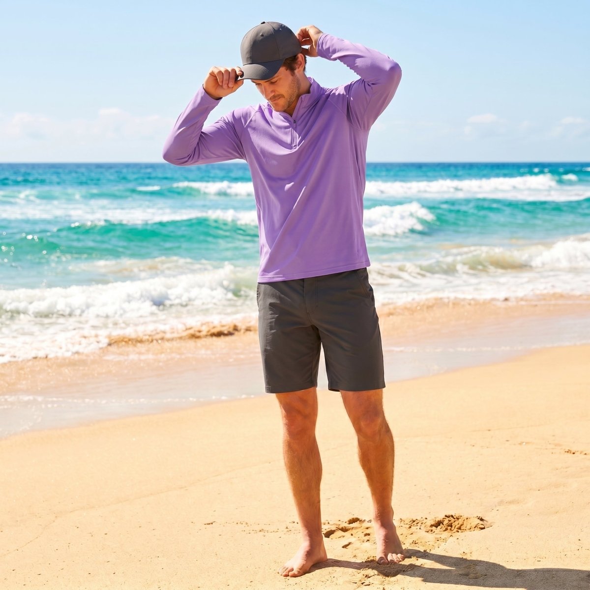 Men's Sun Protection Quick Dry Stand Collar UV Shirts