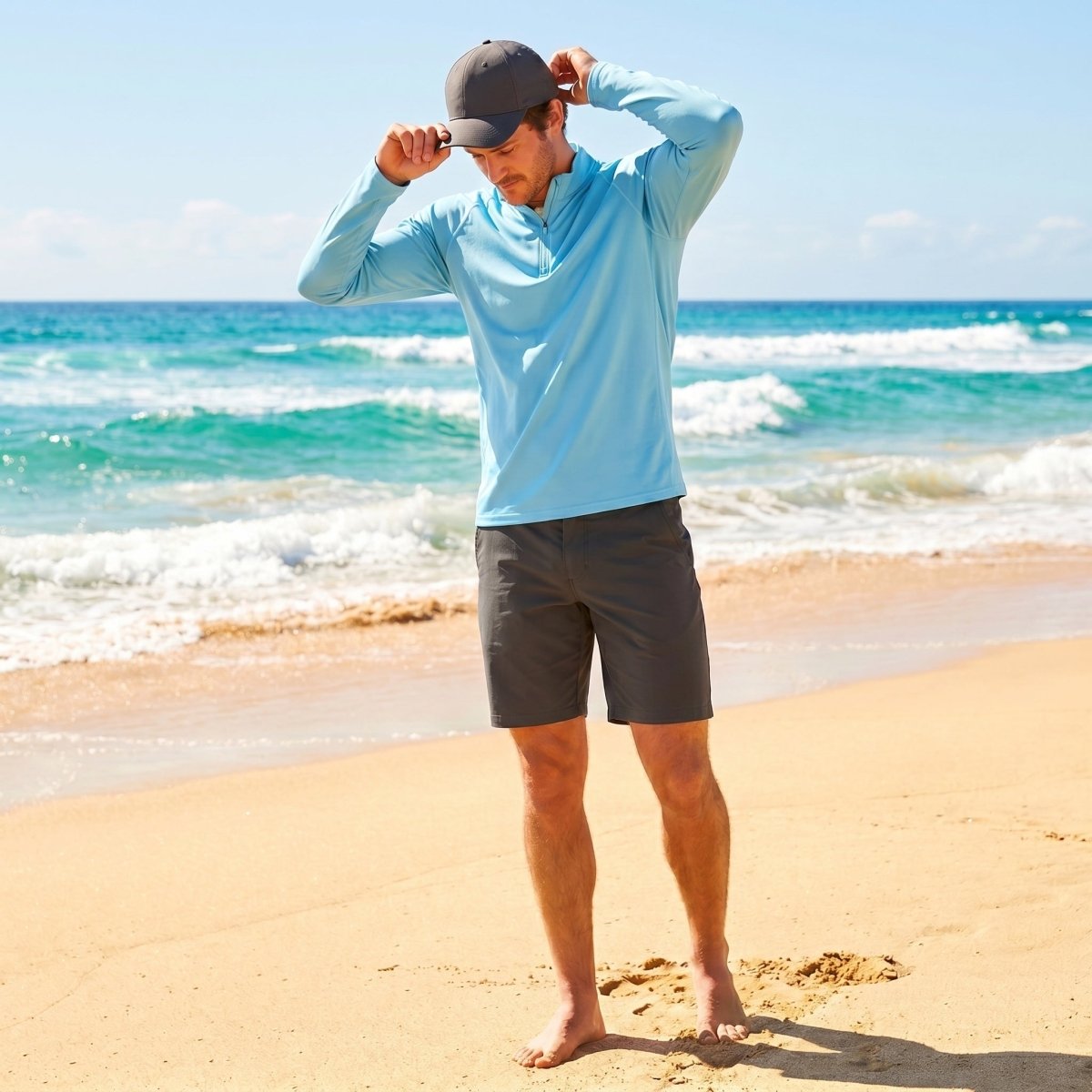 Men's Sun Protection Quick Dry Stand Collar UV Shirts