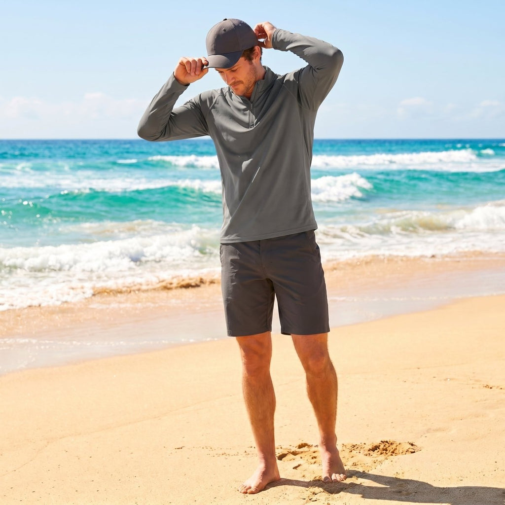 Men's Sun Protection Quick Dry Stand Collar UV Shirts