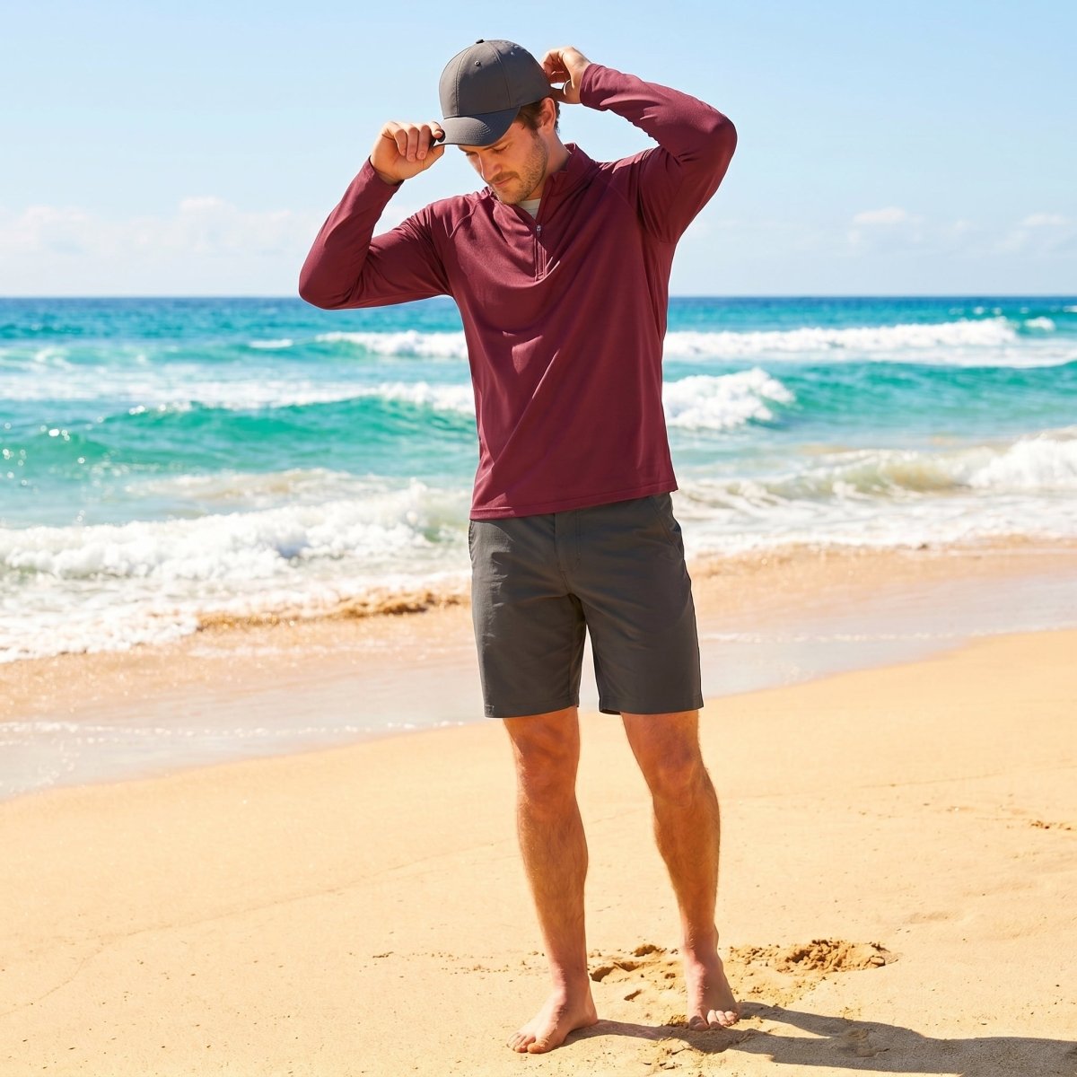 Men's Sun Protection Quick Dry Stand Collar UV Shirts