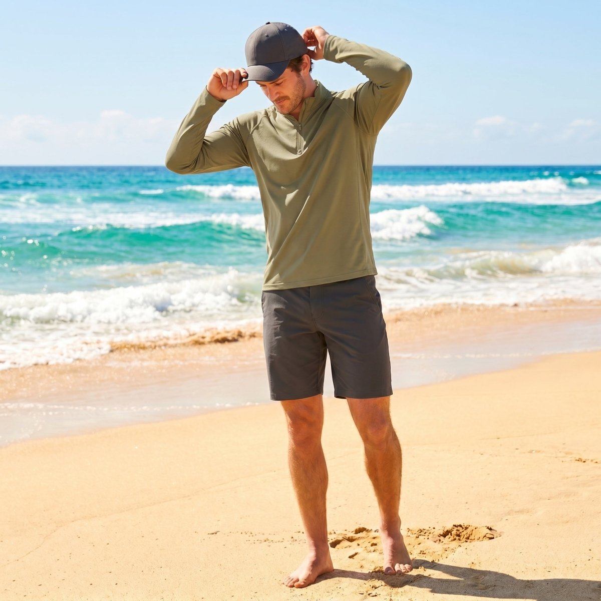 Men's Sun Protection Quick Dry Stand Collar UV Shirts