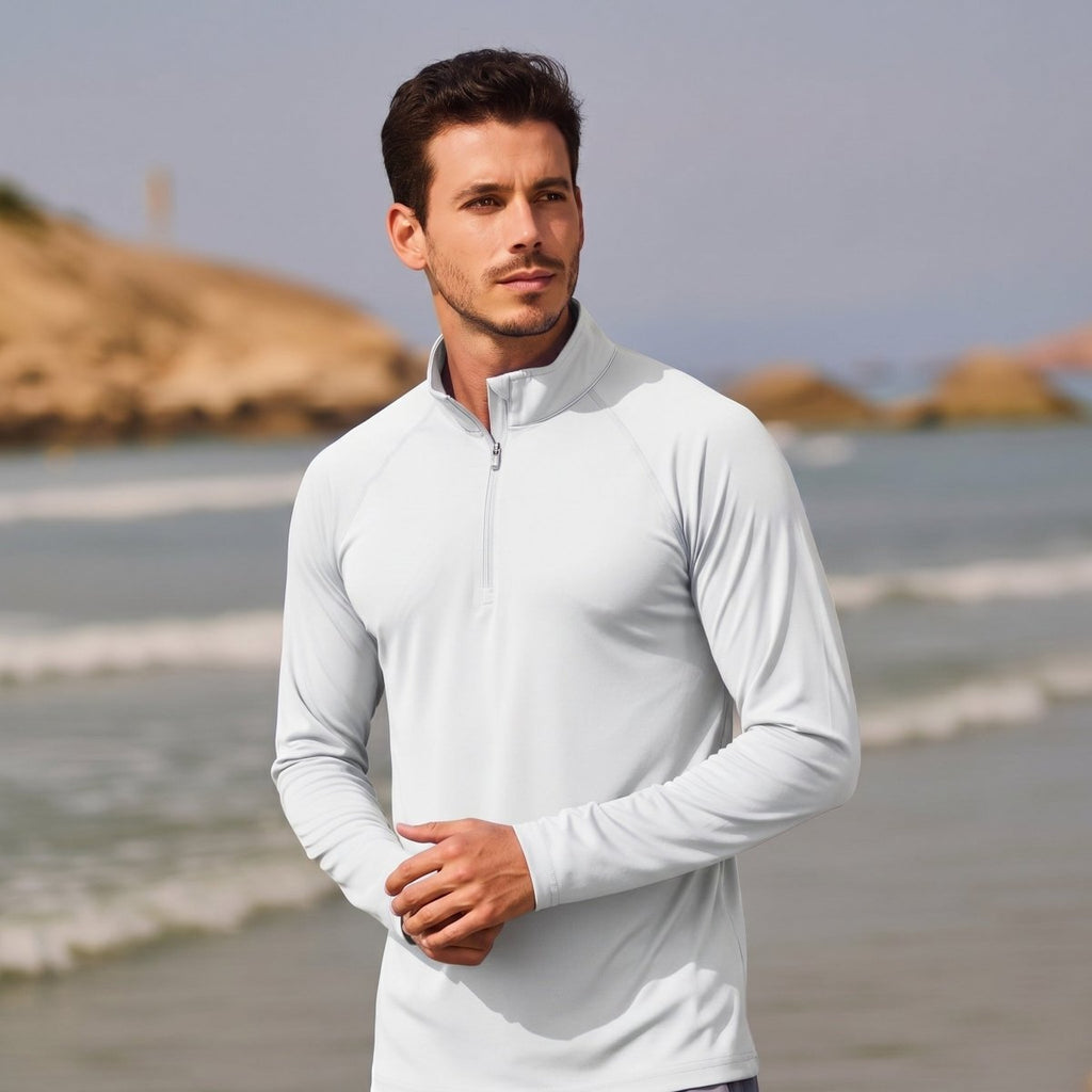 Men's Sun Protection Quick Dry Stand Collar UV Shirts