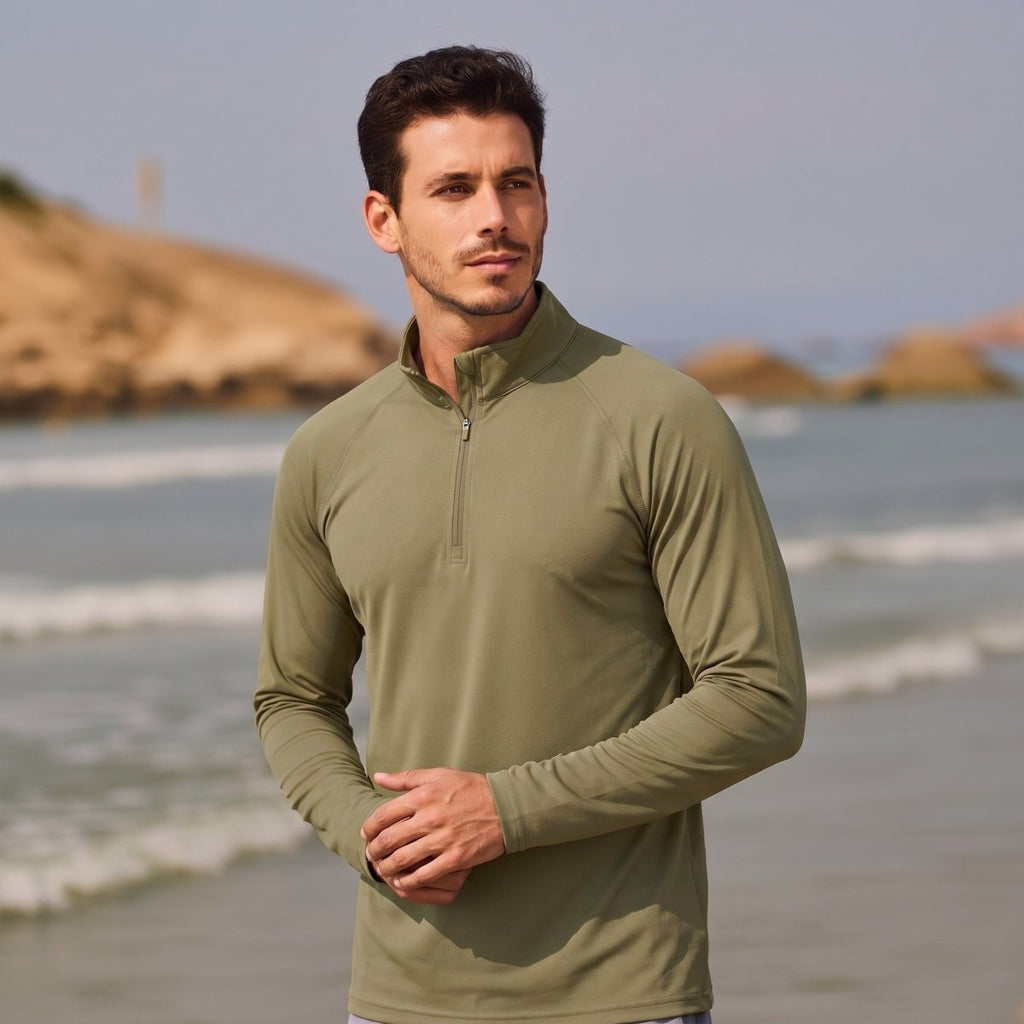 Men's Sun Protection Quick Dry Stand Collar UV Shirts