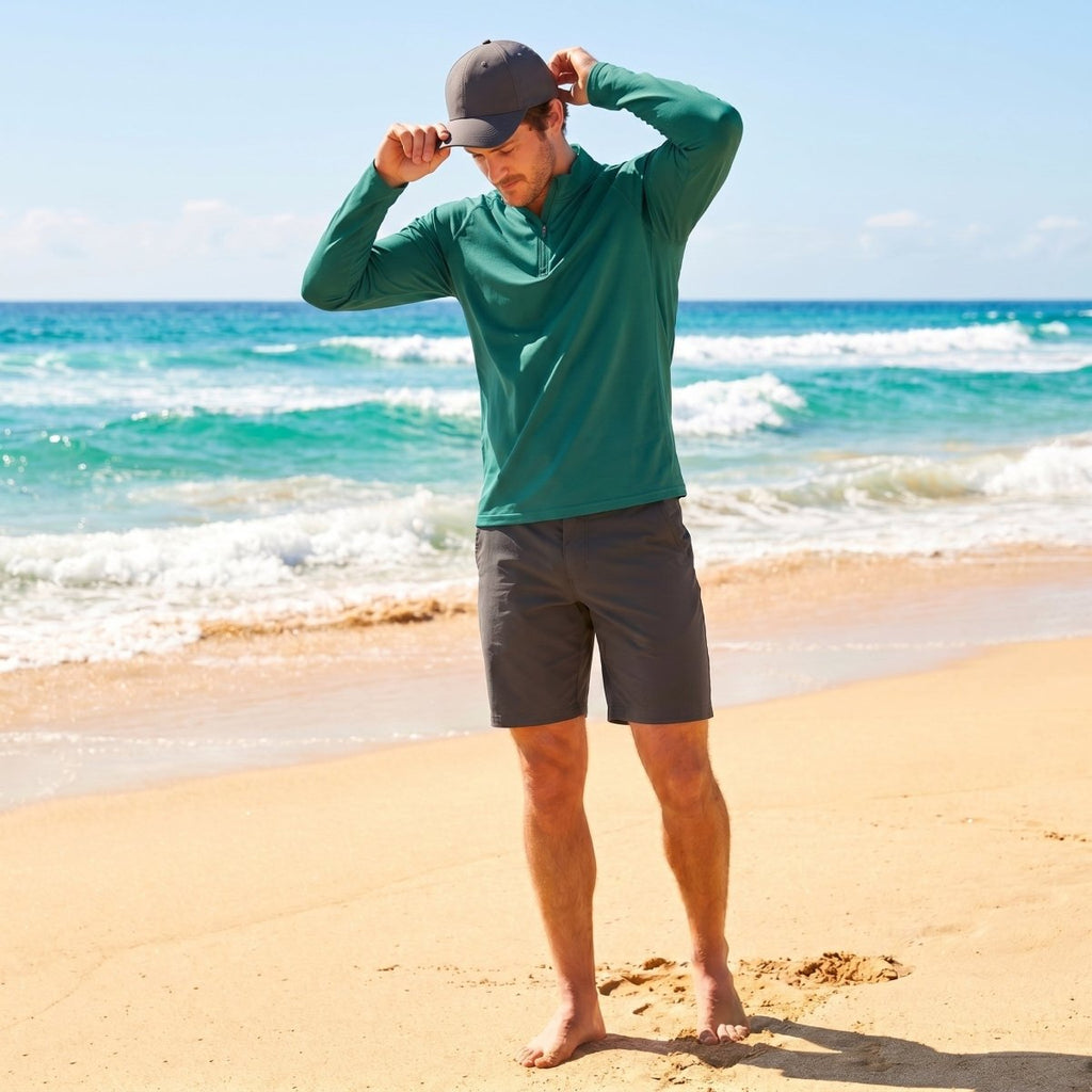 Men's Sun Protection Quick Dry Stand Collar UV Shirts