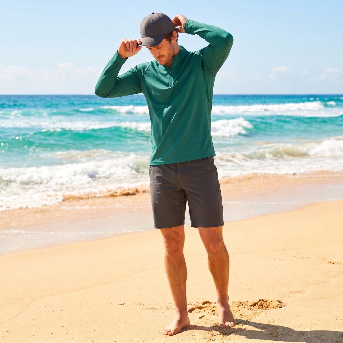 Men's Sun Protection Quick Dry Stand Collar UV Shirts
