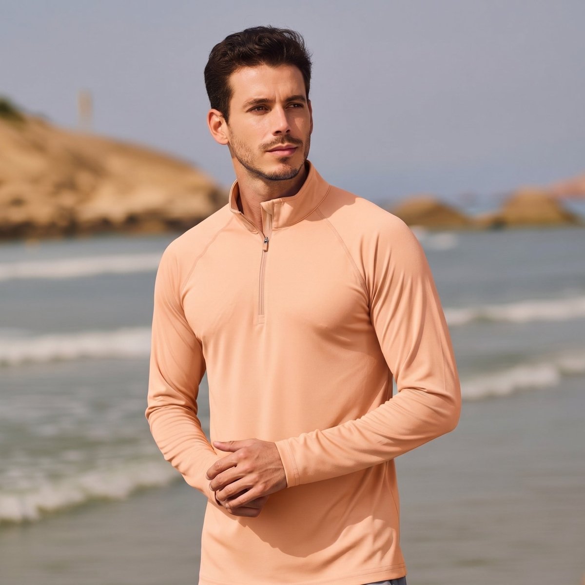 Men's Sun Protection Quick Dry Stand Collar UV Shirts