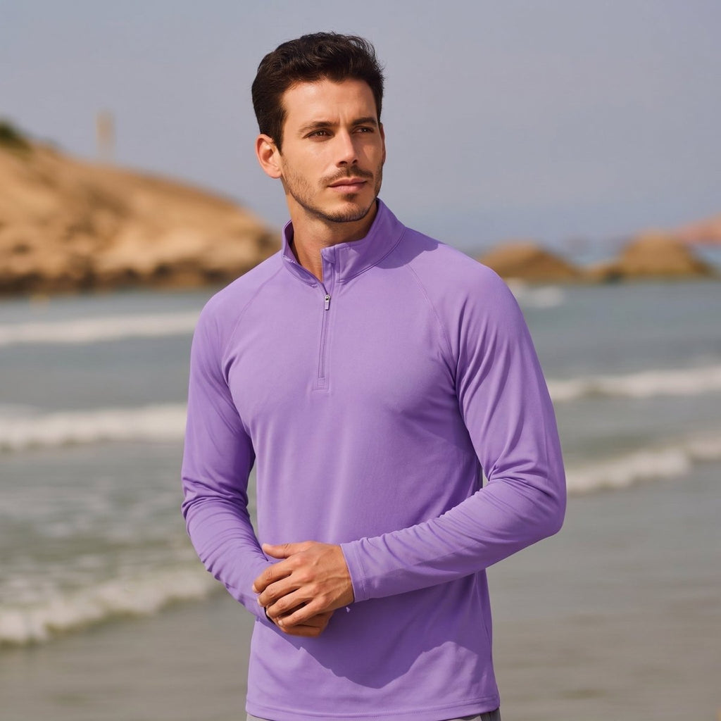 Men's Sun Protection Quick Dry Stand Collar UV Shirts