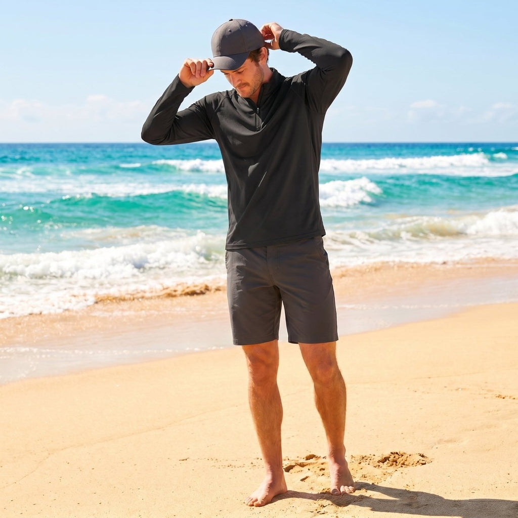 Men's Sun Protection Quick Dry Stand Collar UV Shirts