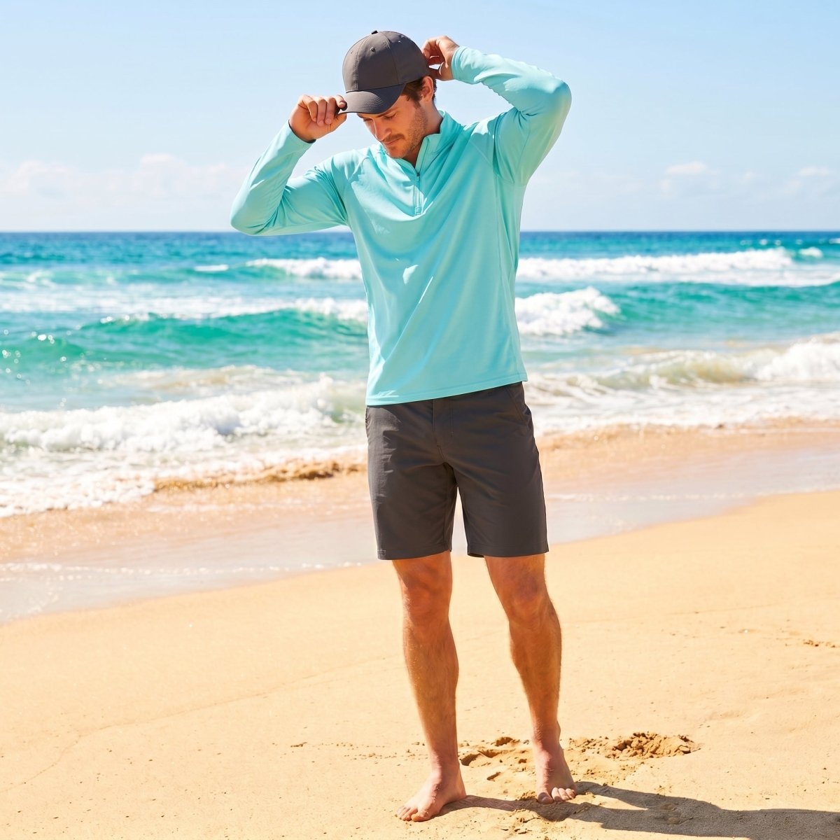 Men's Sun Protection Quick Dry Stand Collar UV Shirts