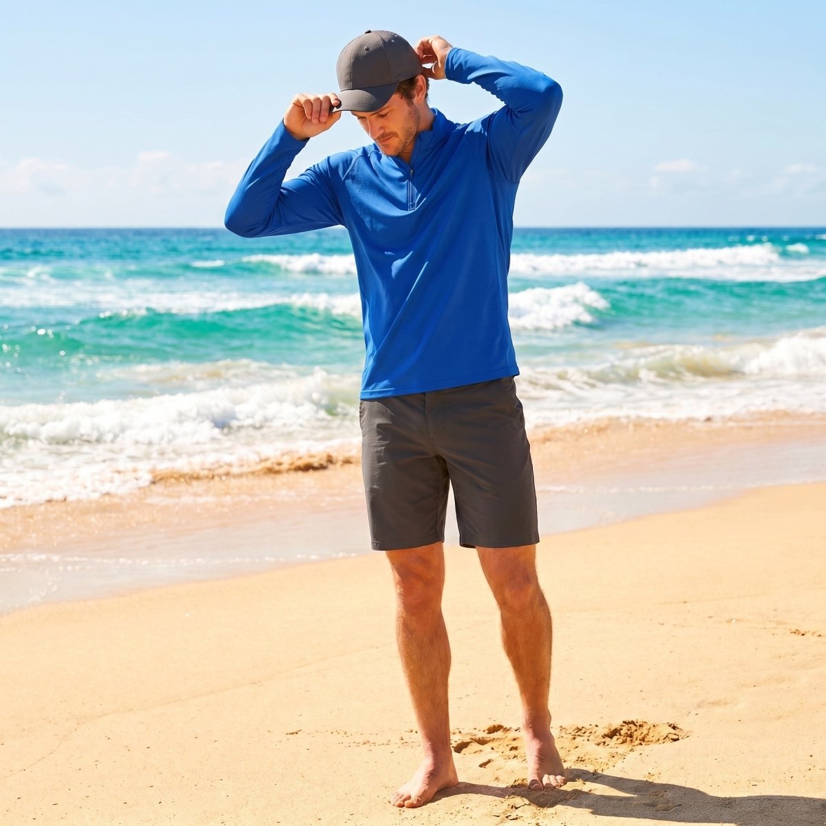 Men's Sun Protection Quick Dry Stand Collar UV Shirts