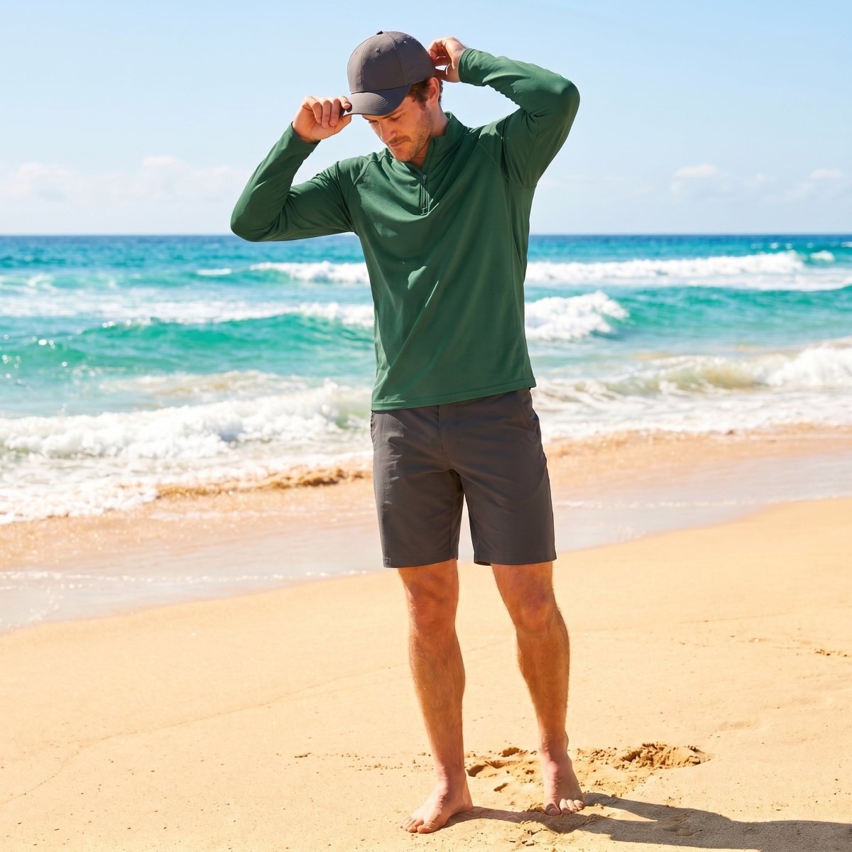 Men's Sun Protection Quick Dry Stand Collar UV Shirts