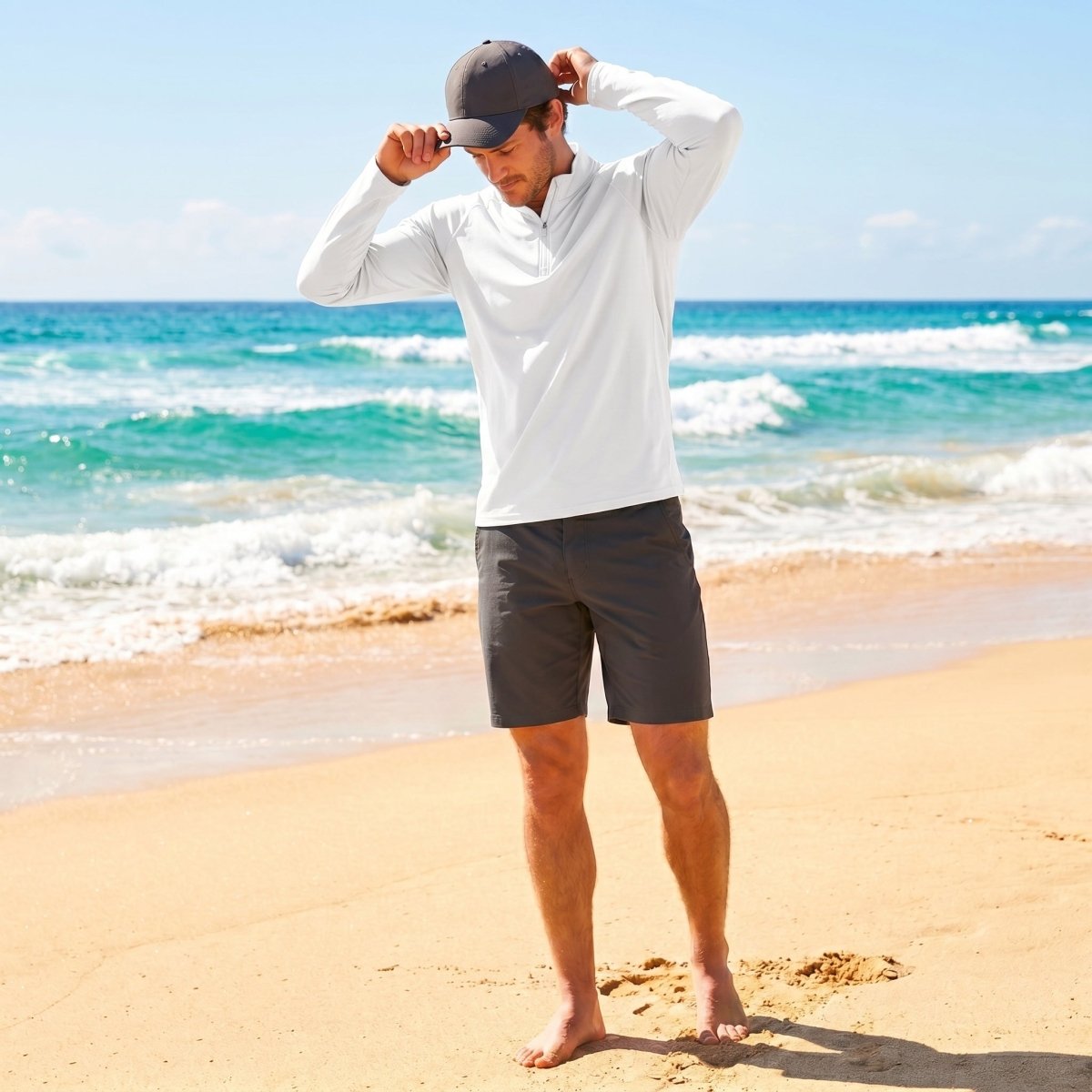 Men's Sun Protection Quick Dry Stand Collar UV Shirts