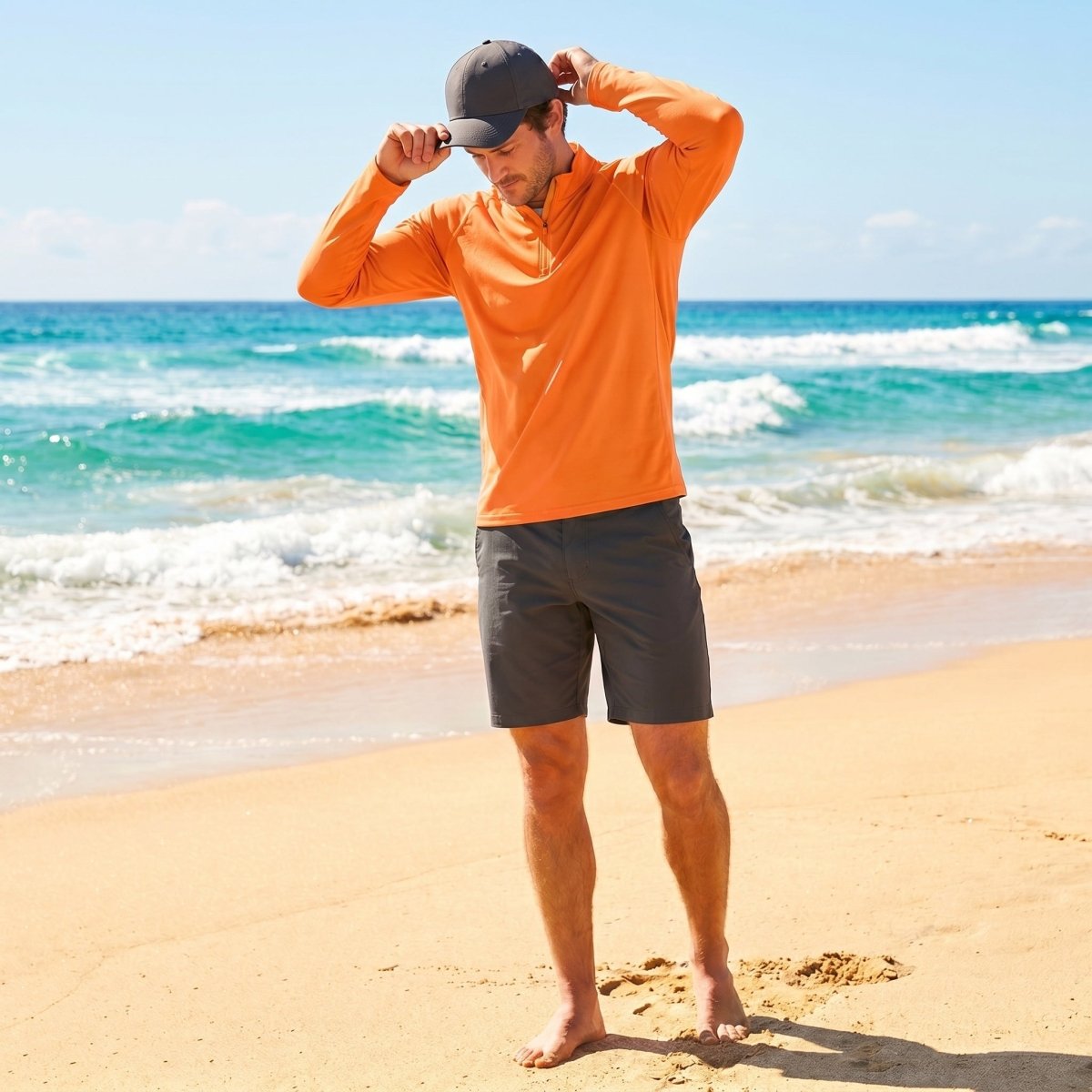 Men's Sun Protection Quick Dry Stand Collar UV Shirts