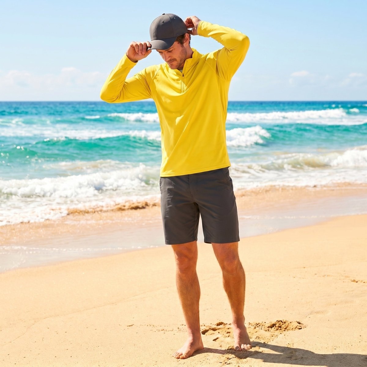 Men's Sun Protection Quick Dry Stand Collar UV Shirts