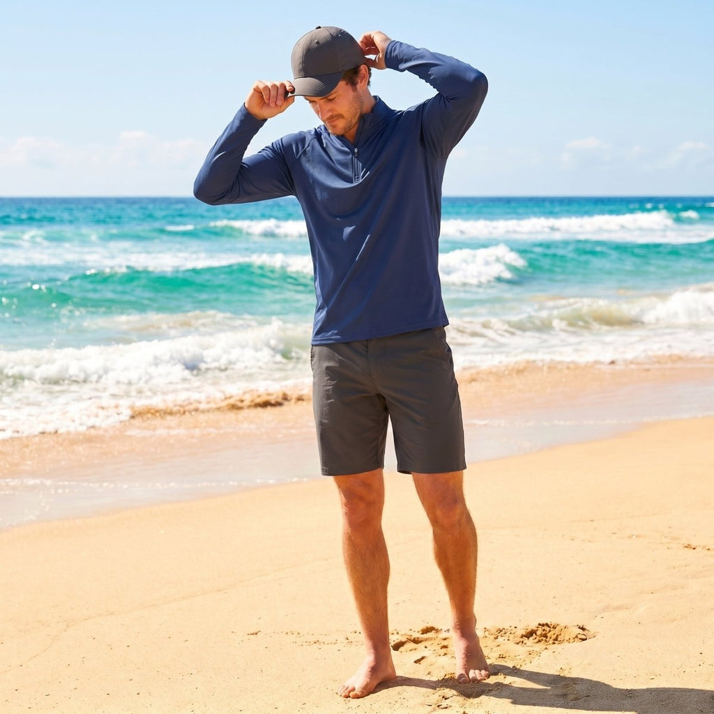 Men's Sun Protection Quick Dry Stand Collar UV Shirts
