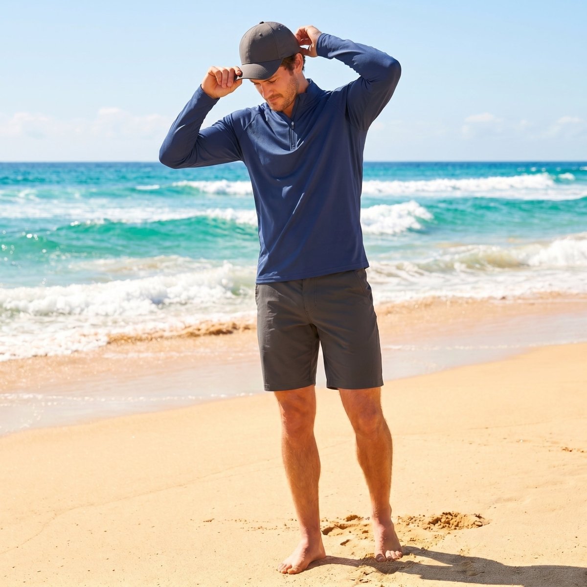 Men's Sun Protection Quick Dry Stand Collar UV Shirts