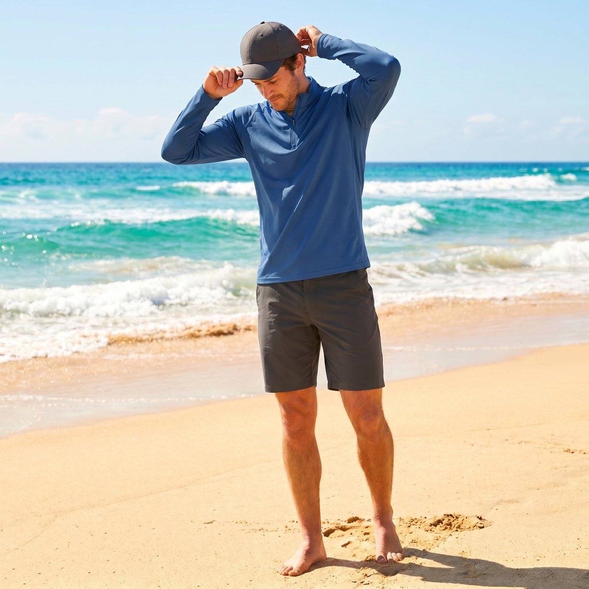 Men's Sun Protection Quick Dry Stand Collar UV Shirts