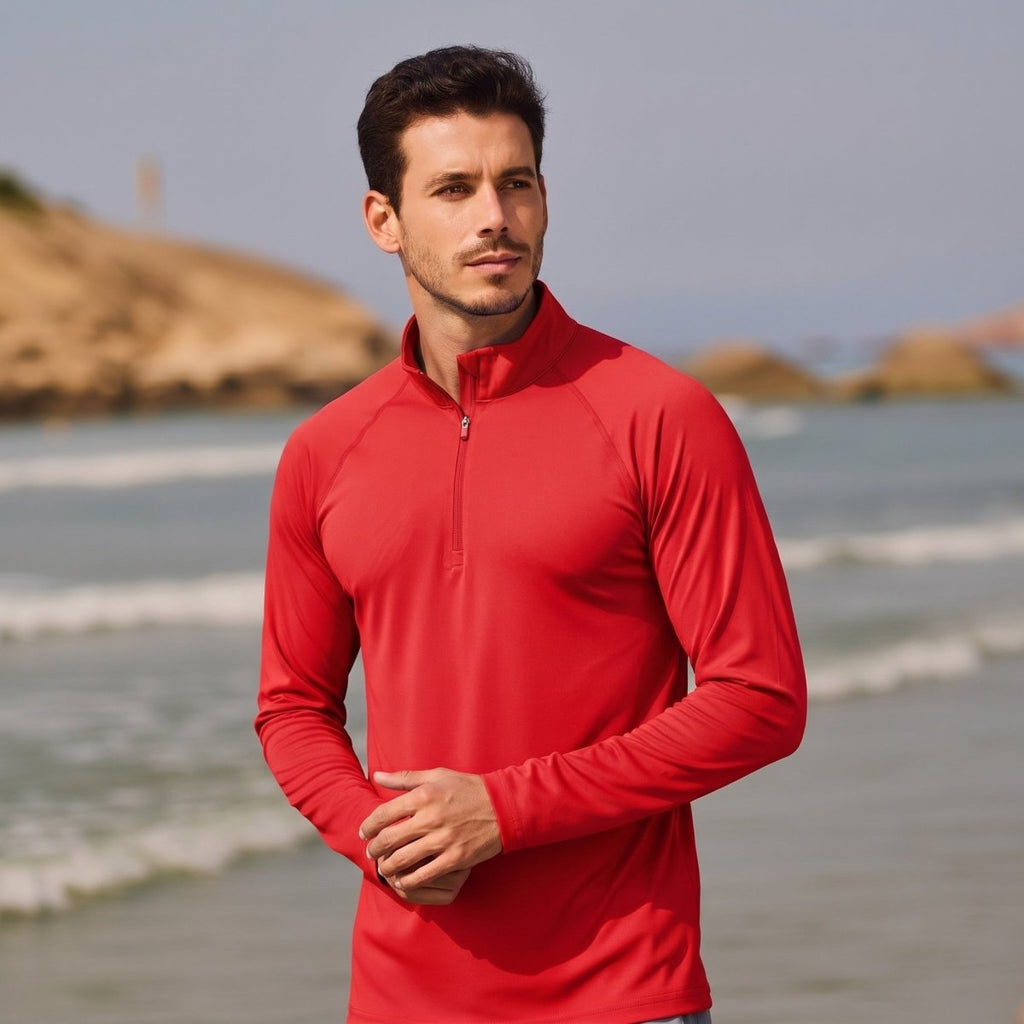 Men's Sun Protection Quick Dry Stand Collar UV Shirts