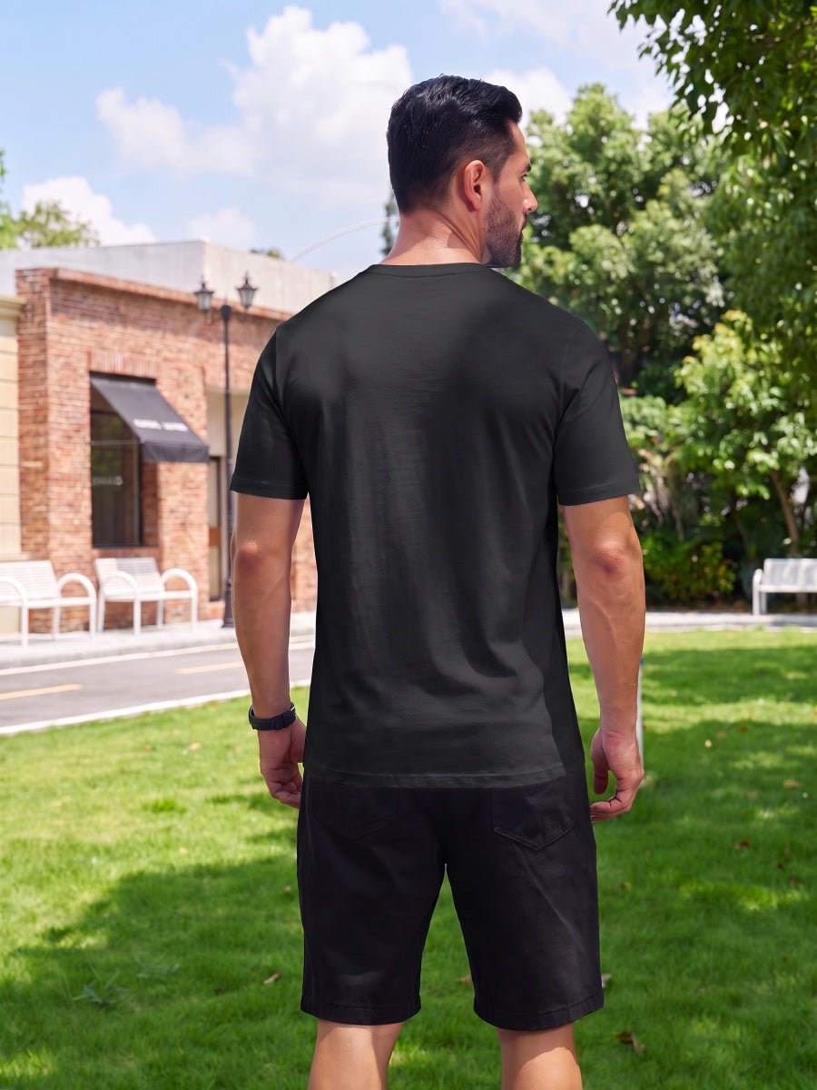 Men Plain Cotton Moisture Wicking Casual T-Shirts