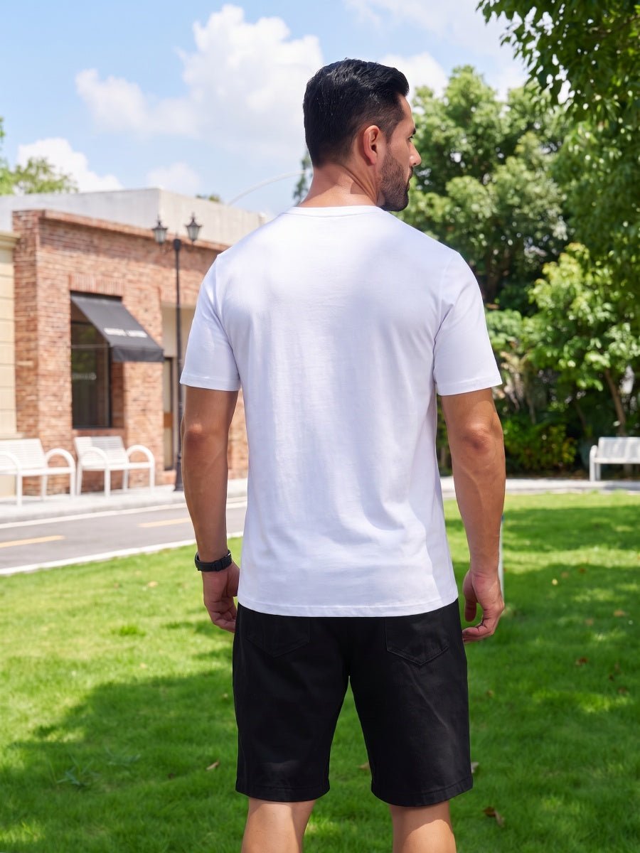 Men Plain Cotton Moisture Wicking Casual T-Shirts