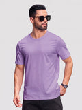 Men Plain Cotton Moisture Wicking Casual T-Shirts