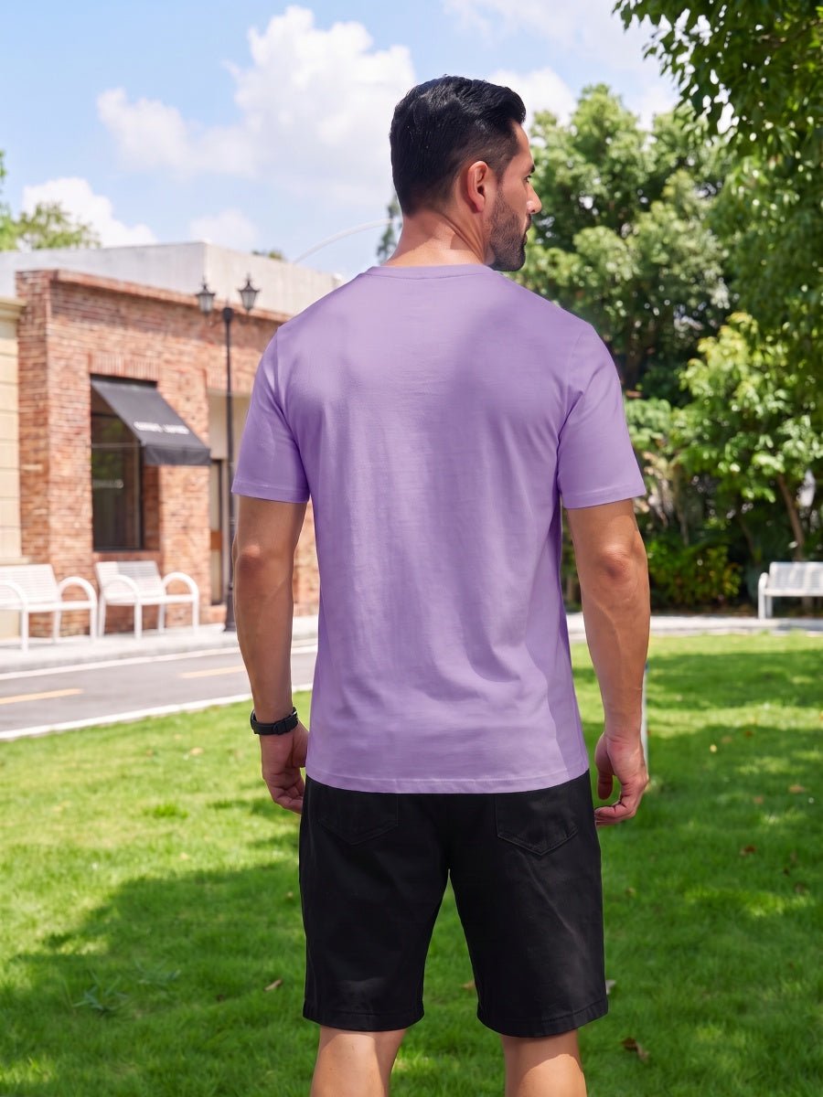 Men Plain Cotton Moisture Wicking Casual T-Shirts
