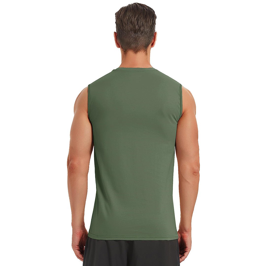 Men's Bodybuilding Tank Tops Cotton Workout T-Shirts