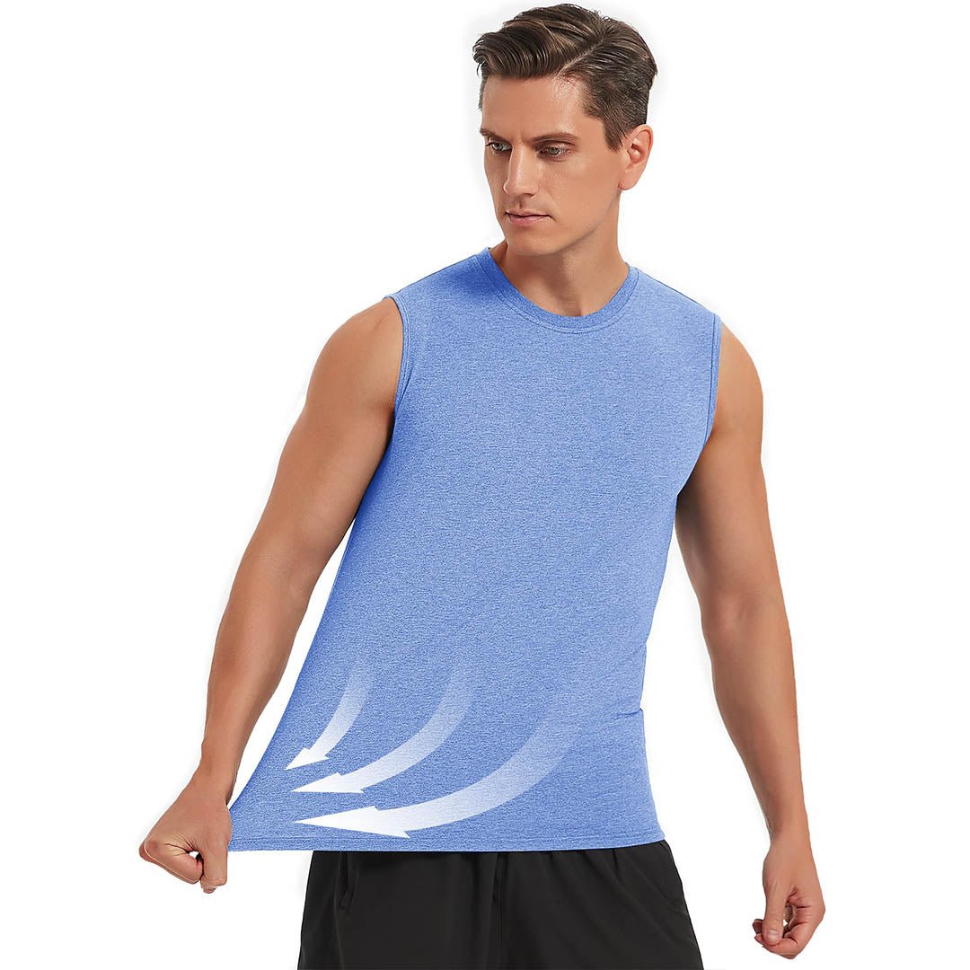 Men's Bodybuilding Tank Tops Cotton Workout T-Shirts