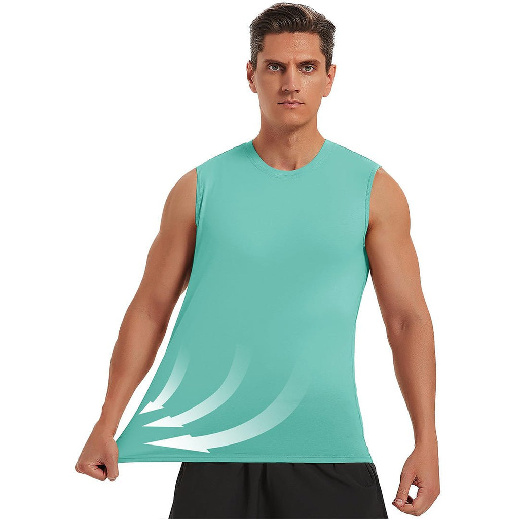 Men's Bodybuilding Tank Tops Cotton Workout T-Shirts