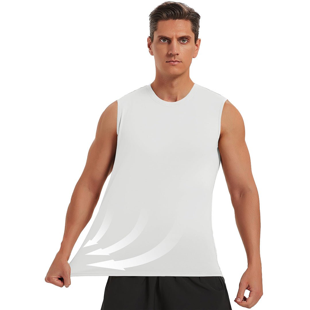 Men's Bodybuilding Tank Tops Cotton Workout T-Shirts