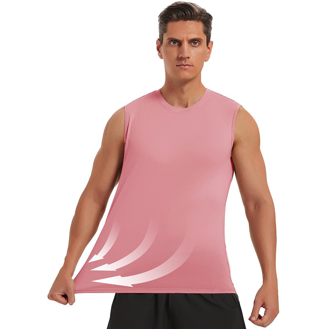 Men's Bodybuilding Tank Tops Cotton Workout T-Shirts