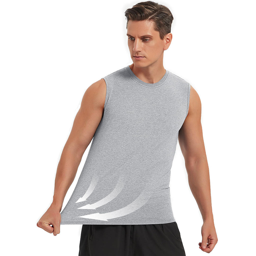 Men's Bodybuilding Tank Tops Cotton Workout T-Shirts