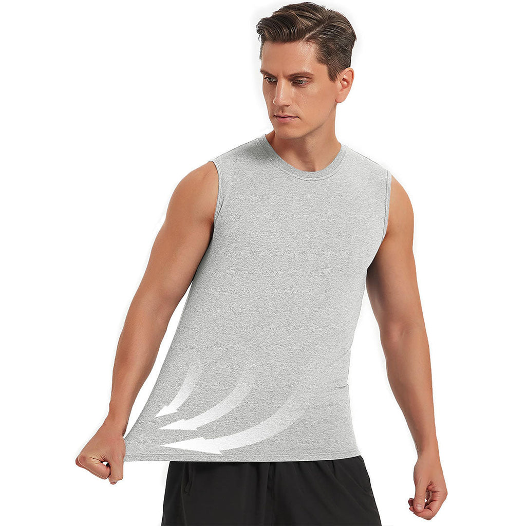 Men's Bodybuilding Tank Tops Cotton Workout T-Shirts