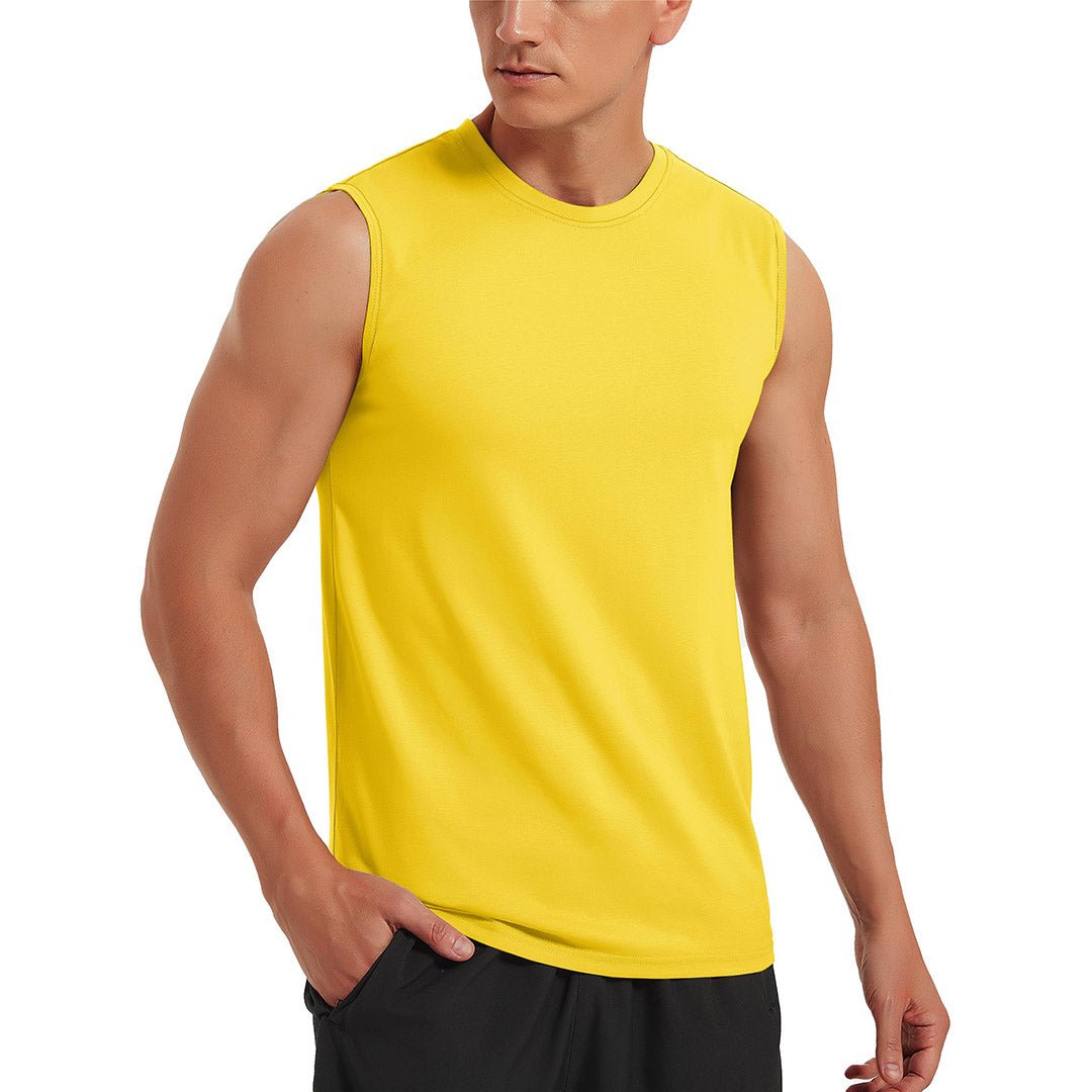 Men's Bodybuilding Tank Tops Cotton Workout T-Shirts