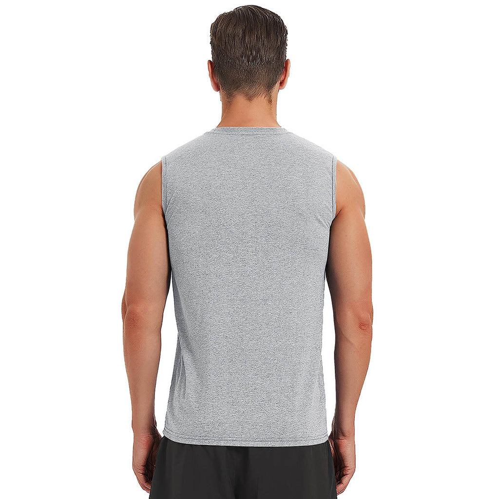 Men's Bodybuilding Tank Tops Cotton Workout T-Shirts
